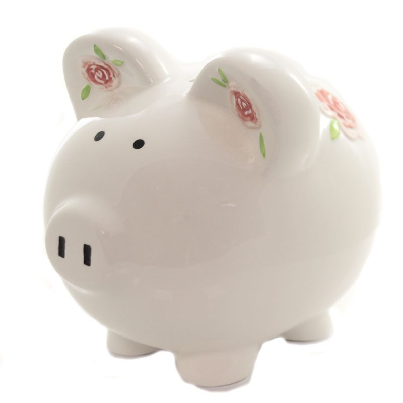 Bank 7.5" Gypsy Rose Bank Save Money Coins  -  Decorative Banks
