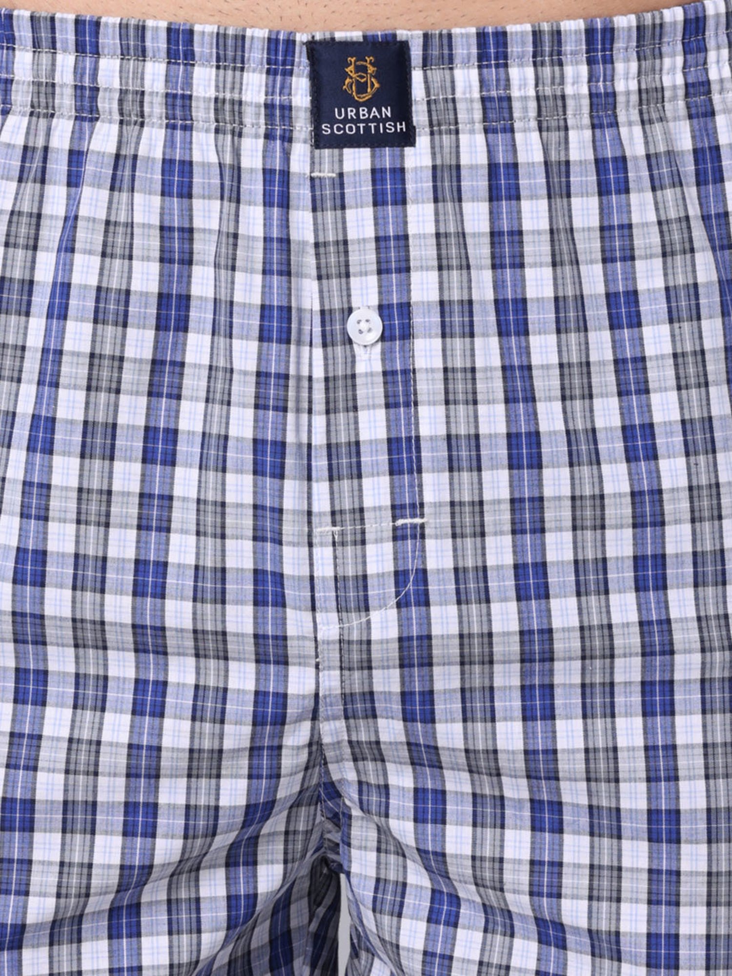 Urban Scottish Multi Cotton Regular fit Print Boxers -Pack of 5