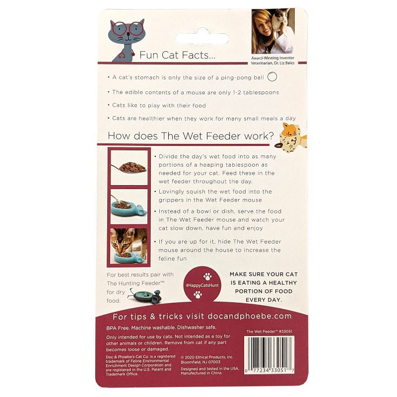 Ethical Pet Doc. & Phoebe Cat Wet Food Dish 1ct