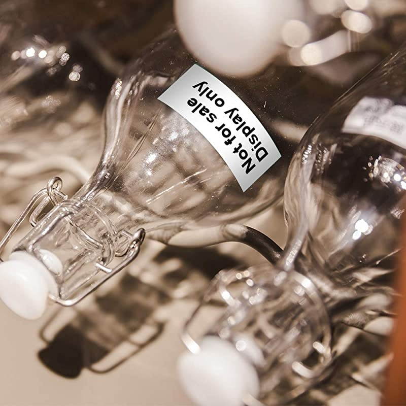 Compatible Label Tape Replacement for Brother PTouch TZe Label Tape 18mm 07 Inch Laminated TZe241 TZe141 TZe641 TZe441 TZe541 TZe741 for Ptouch Label Maker PTD400 PTD600 6Pack