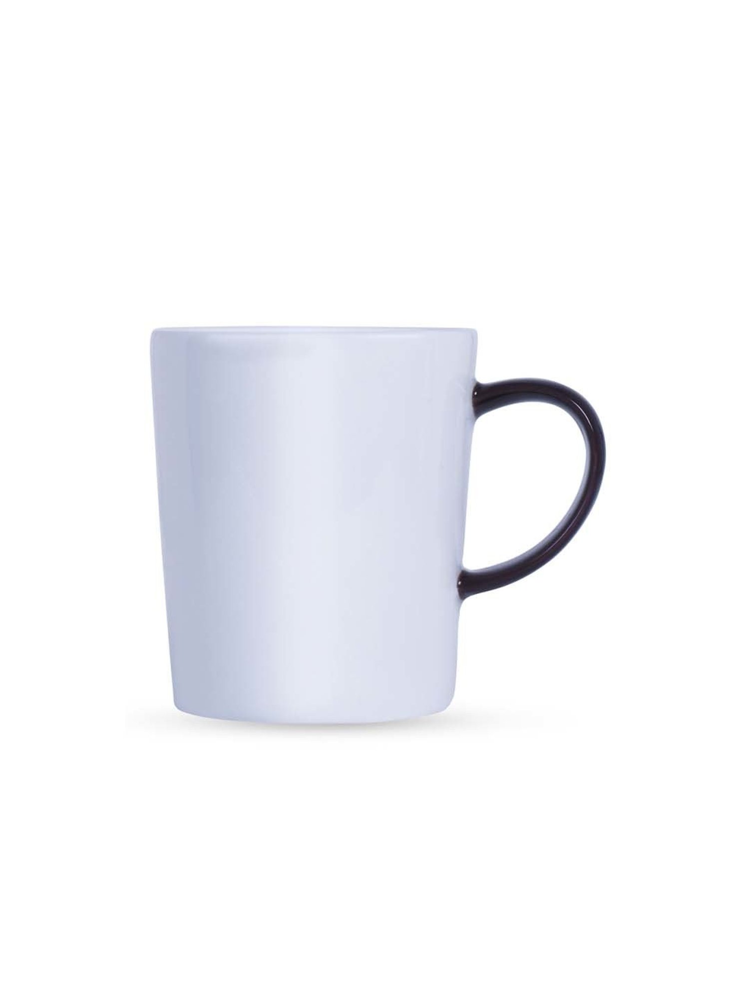 Femora Black Ceramic Coffee Mugs (0.36 L) - Set of 4