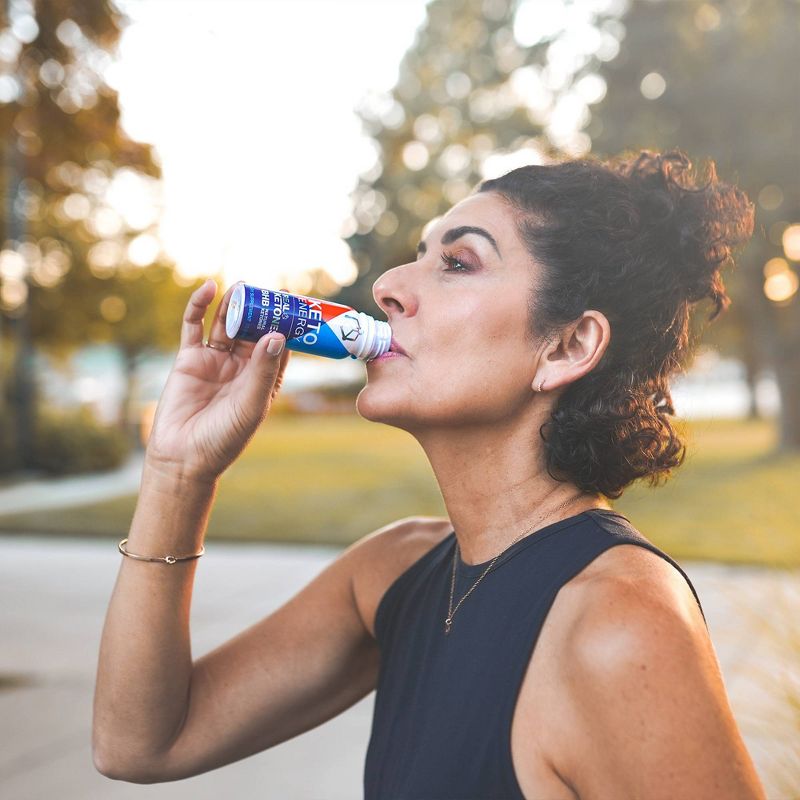 Real Ketones Keto Energy Shots with D-BHB Exogenous Ketones - Strawberry Lemonade - 12ct/36 fl oz