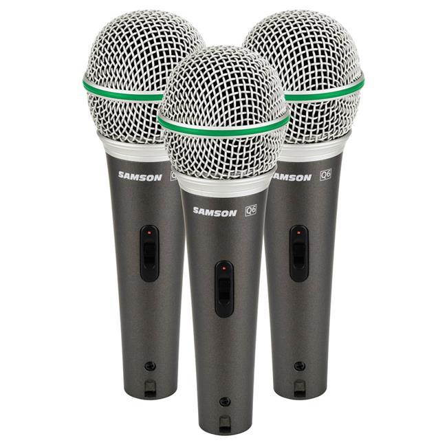 Samson Q6 Microphone 3-Piece Set