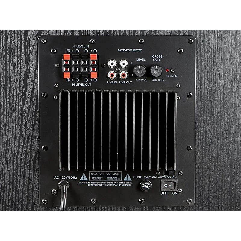 12 Inch 150 Watt Powered Subwoofer, Black (109723)