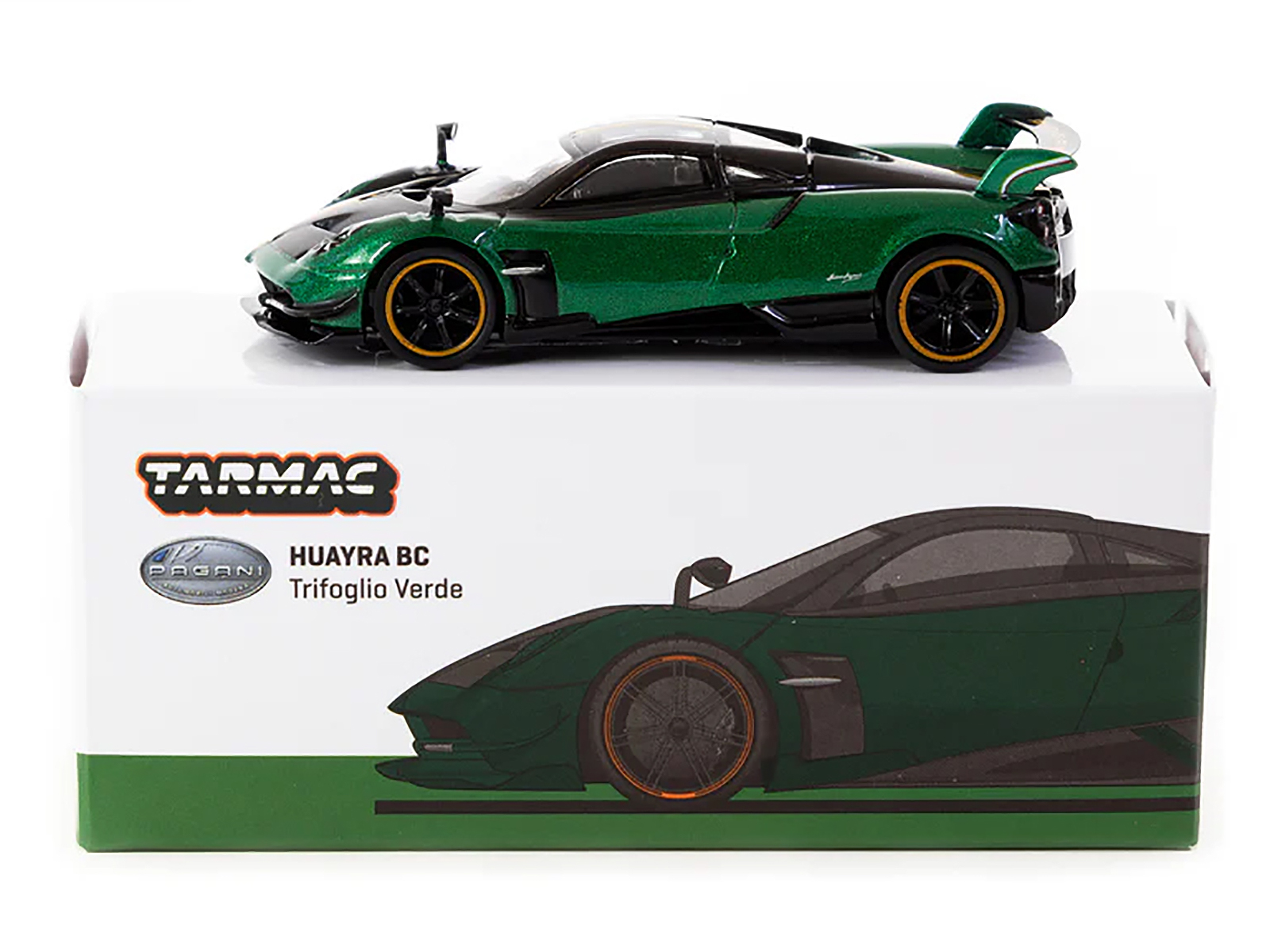 Pagani Utopia Green Metallic 1/64 Diecast Model Car by CM Models