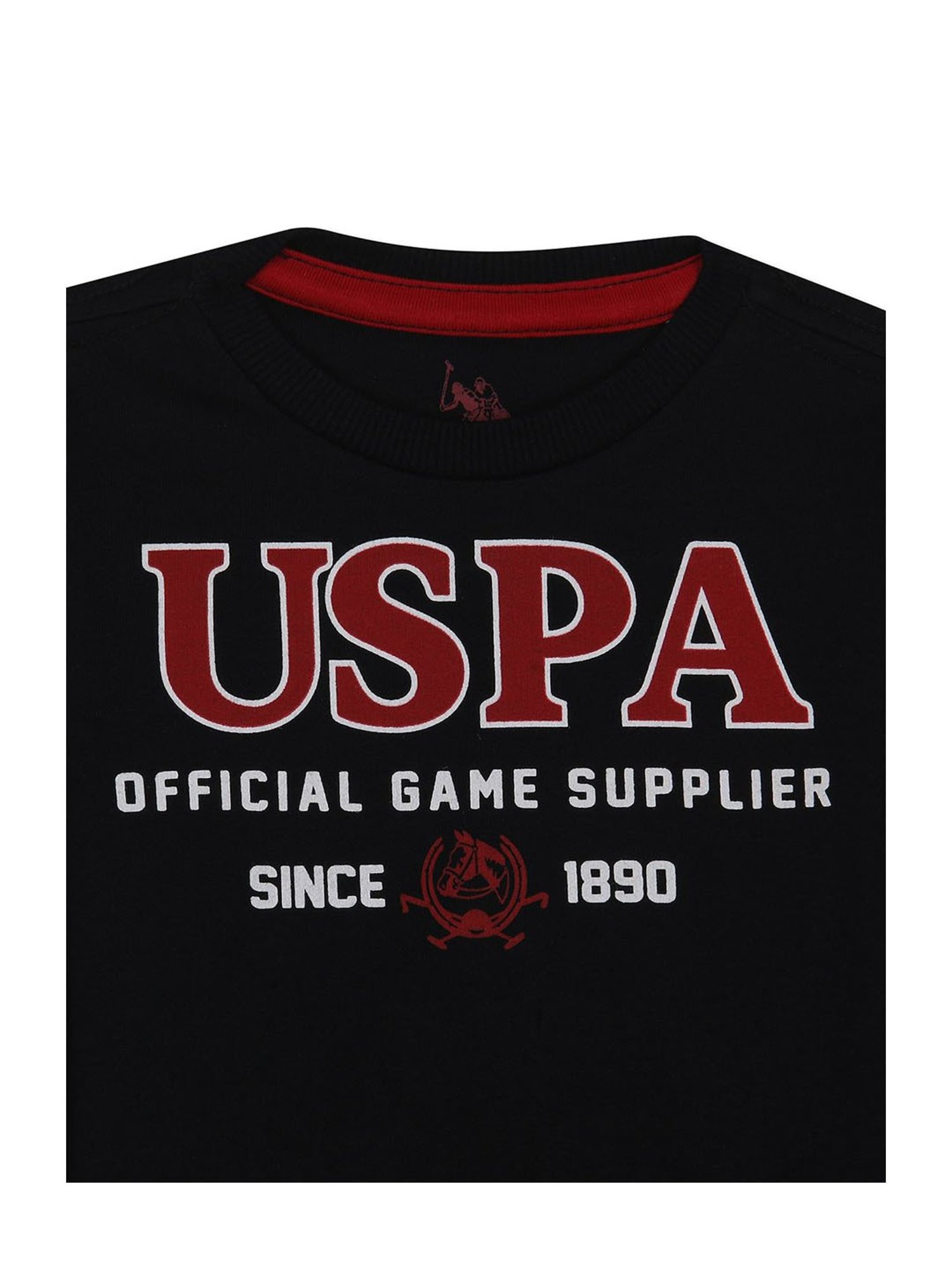 Allen Solly Junior Orange Cotton Regular Fit Full Sleeves Sweatshirt