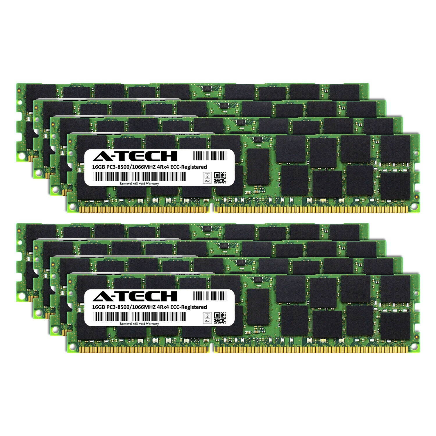 128GB KIT 8X 16GB PC3-8500 REGISTERED  Mac Pro A1289 MC561LL/A MEMORY RAM