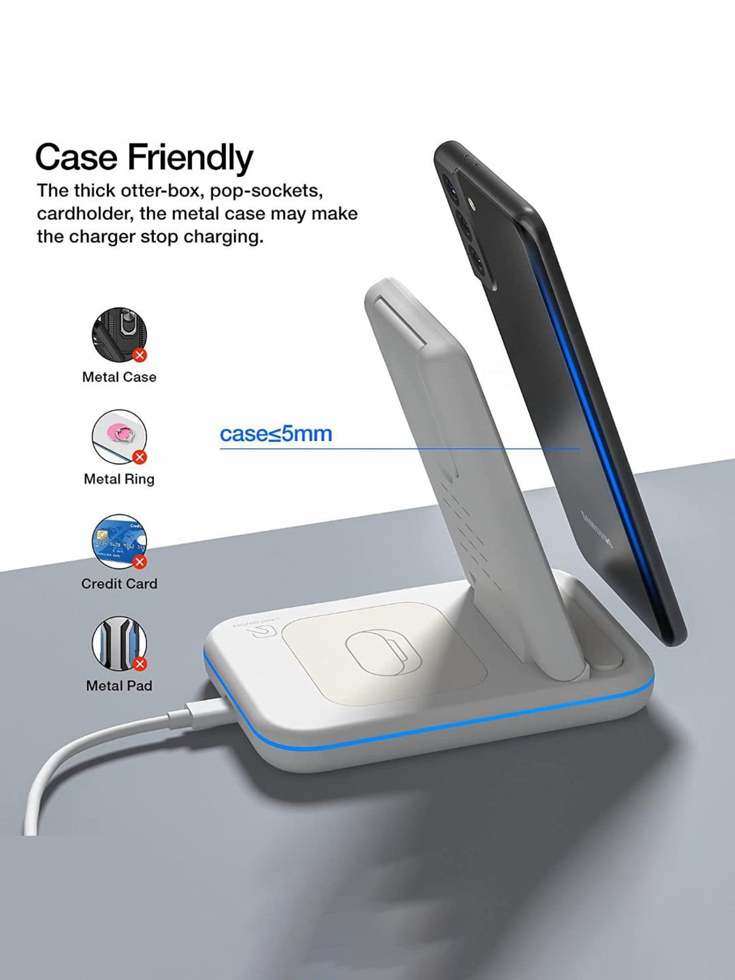 UNIGEN UNIDOCK 350 23W Foldable Fast Wireless Charging Station (White)