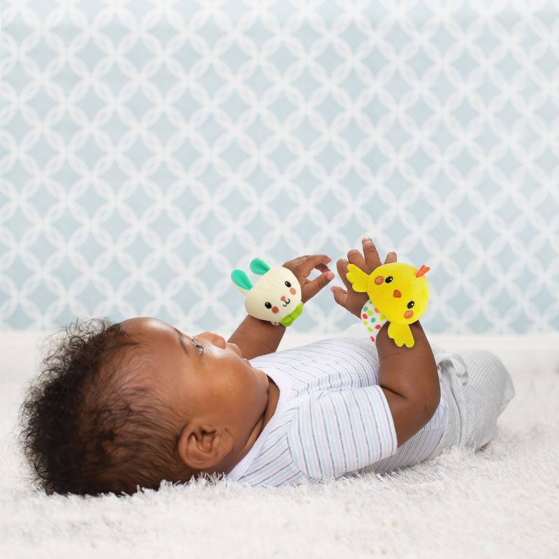 Infantino Go Gaga! Springtime Wrist Rattles