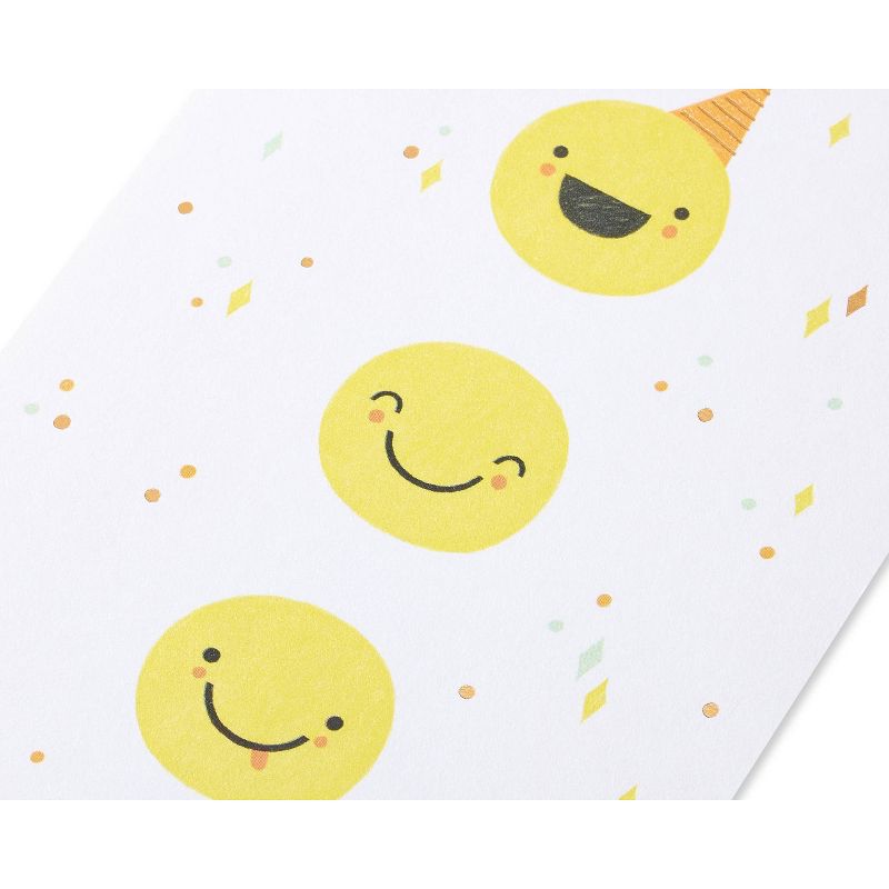 Birthday Card Smiley Faces