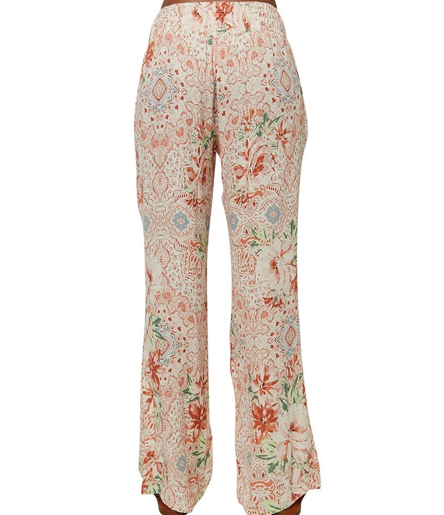 O'Neill Mid-Rise Smocked-Waist Johnny Floral Print Pants