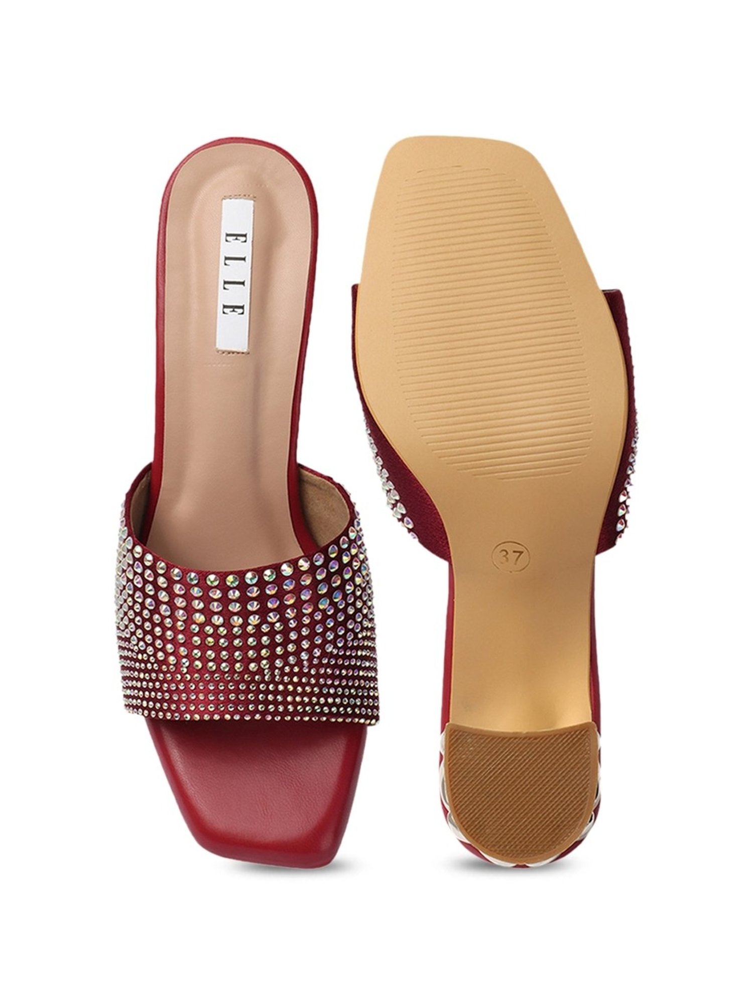 Elle Women's Red Ethnic Sandals