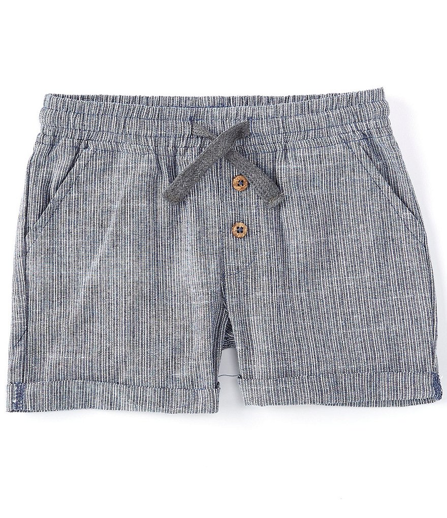 First Wave Baby Boys 12-24 Months Stripe Roll Hem Shorts