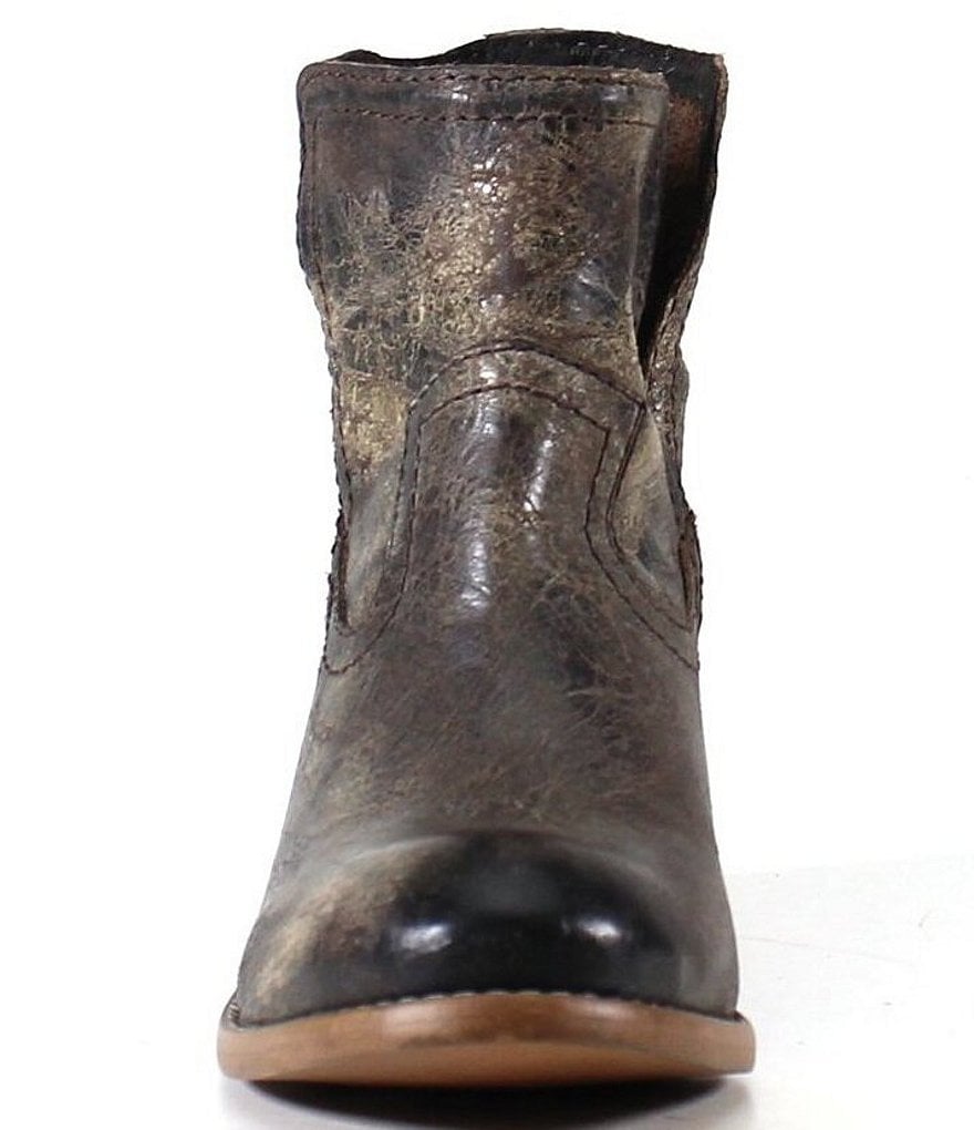 Diba True Walnut Grove Distressed Leather Western Booties