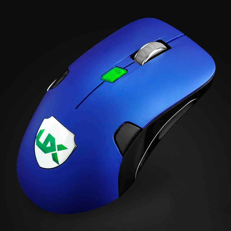 HXSJ Ergonomic Optical Office 2.4G Wireless Gaming Mouse Mice Adjustable 2400 DPI with 6 Buttons for Laptop PC Notebook Computer