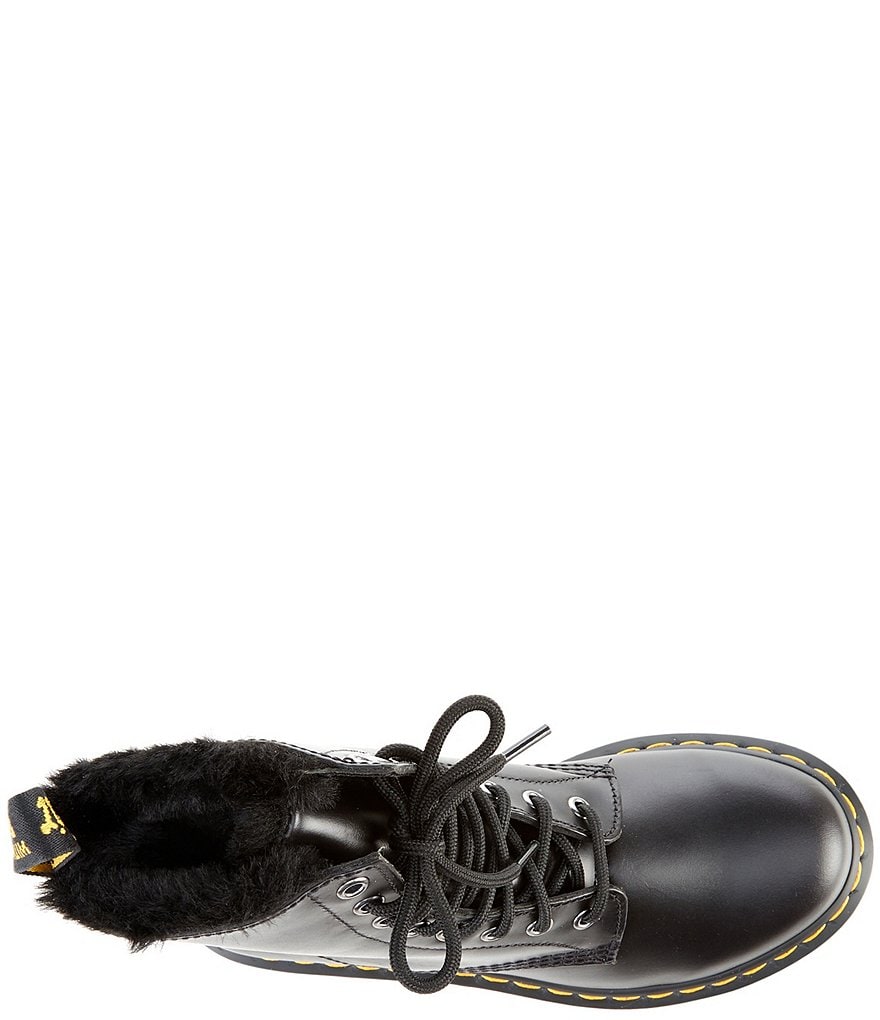 Dr. Martens Women's 1460 Serena Faux Fur Lined Combat Boots