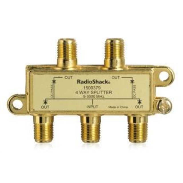 RadioShack 3.0GHz 4-Way Splitter