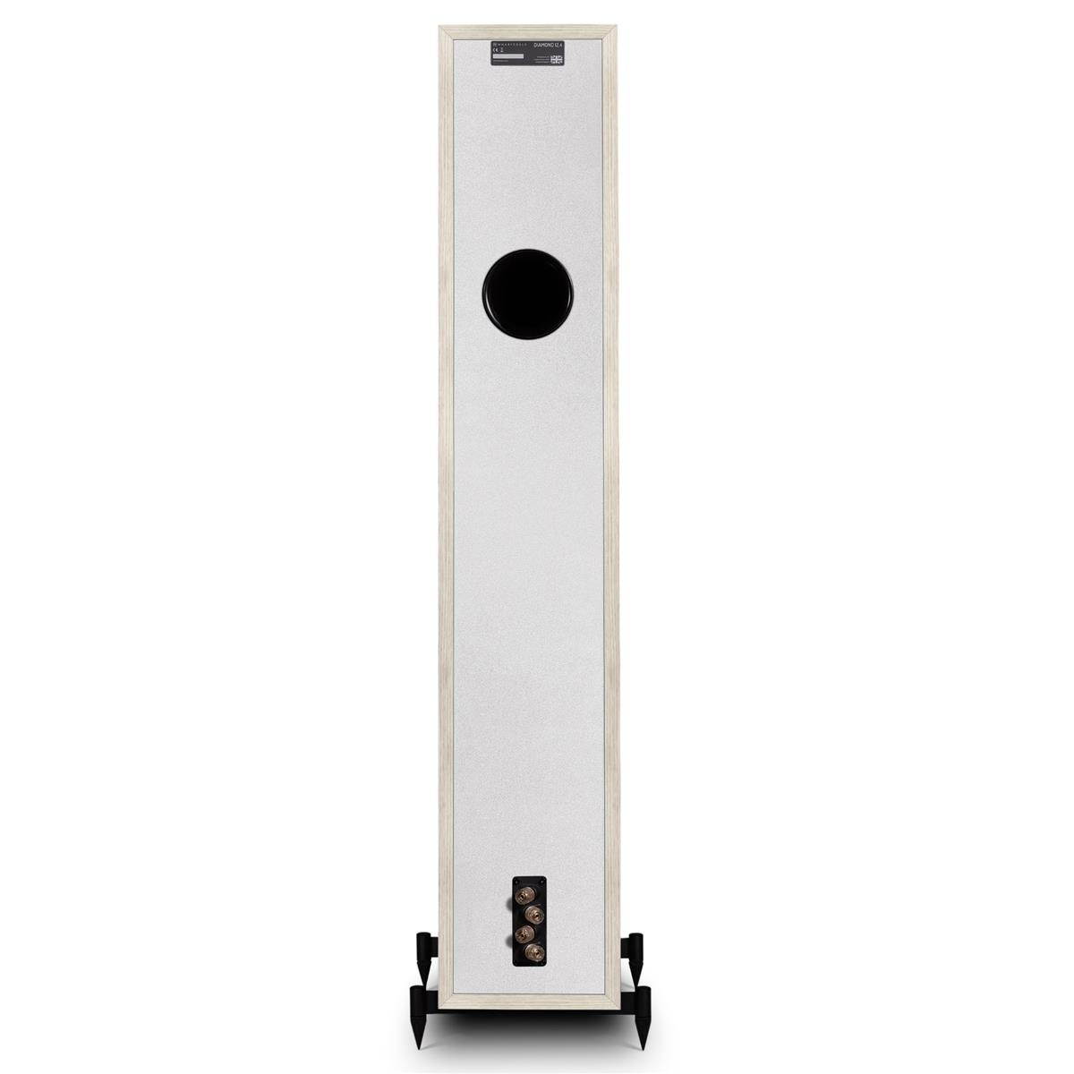 Wharfedale Diamond 12.4 Dual 6.5" 2.5-Way Floor Standing Speaker, Pair,Light Oak