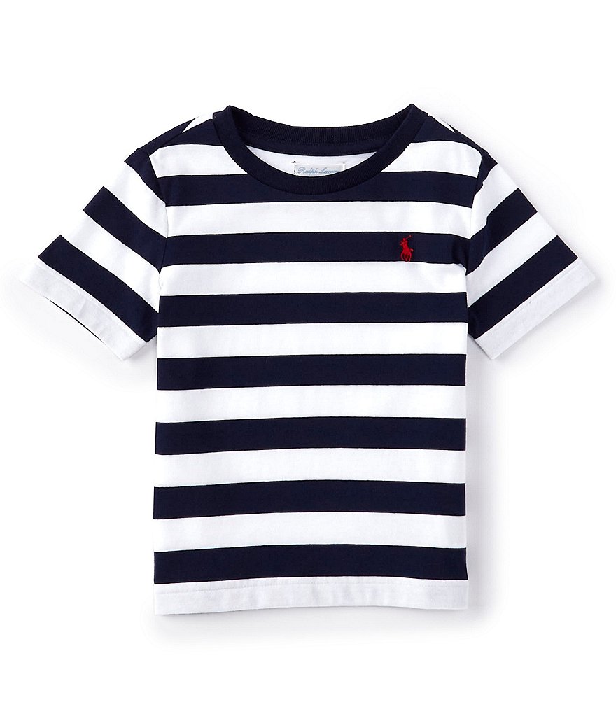 Edgehill Collection Baby Boys 3-24 Months Stripe Short Sleeve Woven Button Down Shirt