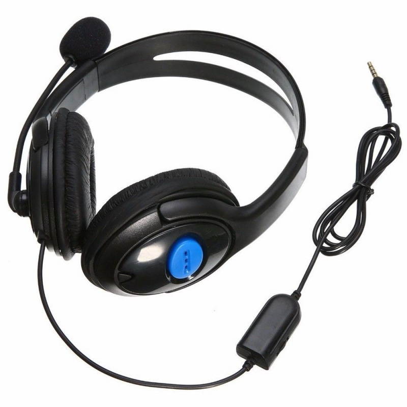 Wired Gaming Bass Over-Ear Headset Headphones with Microphone for PS4