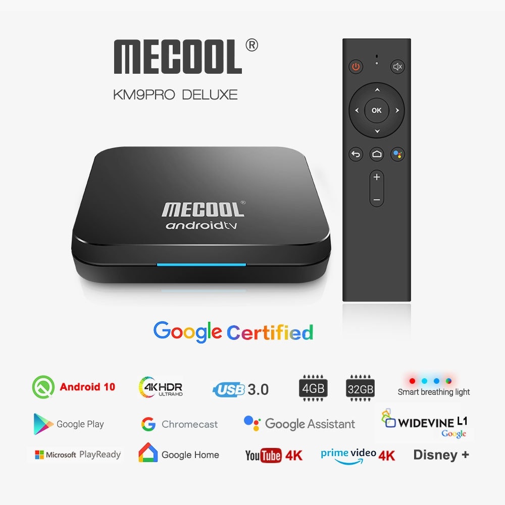 H96 Max+ 4K Ultra HD Full HD Media Player Smart TV BOX with Remote Controller, Android 9.0, RK3328