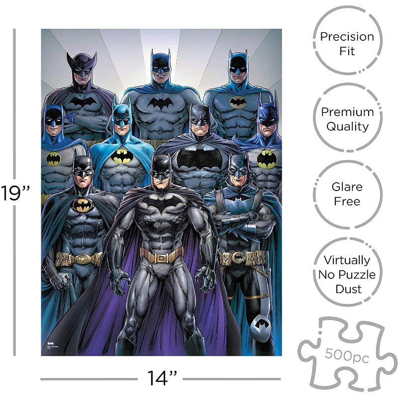 NMR Distribution DC Comics Batman Batsuits 500 Piece Jigsaw Puzzle