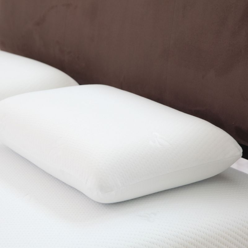 Comfort Gel Memory Foam Pillow With Cover White - Bluestone