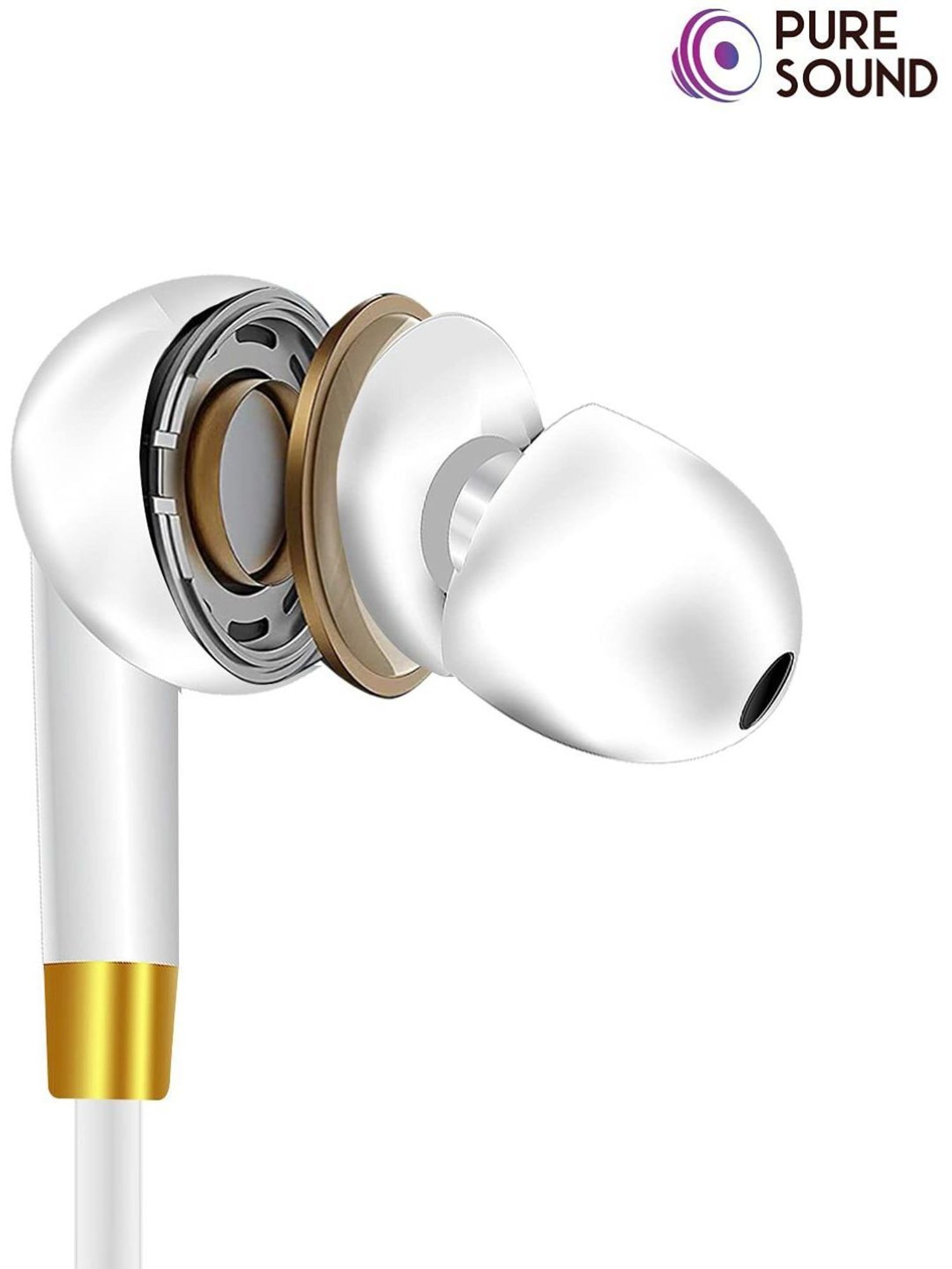 Fuelbox Boom Extra Bass 3.5Mm Stereo Earphones 1.2M (White)