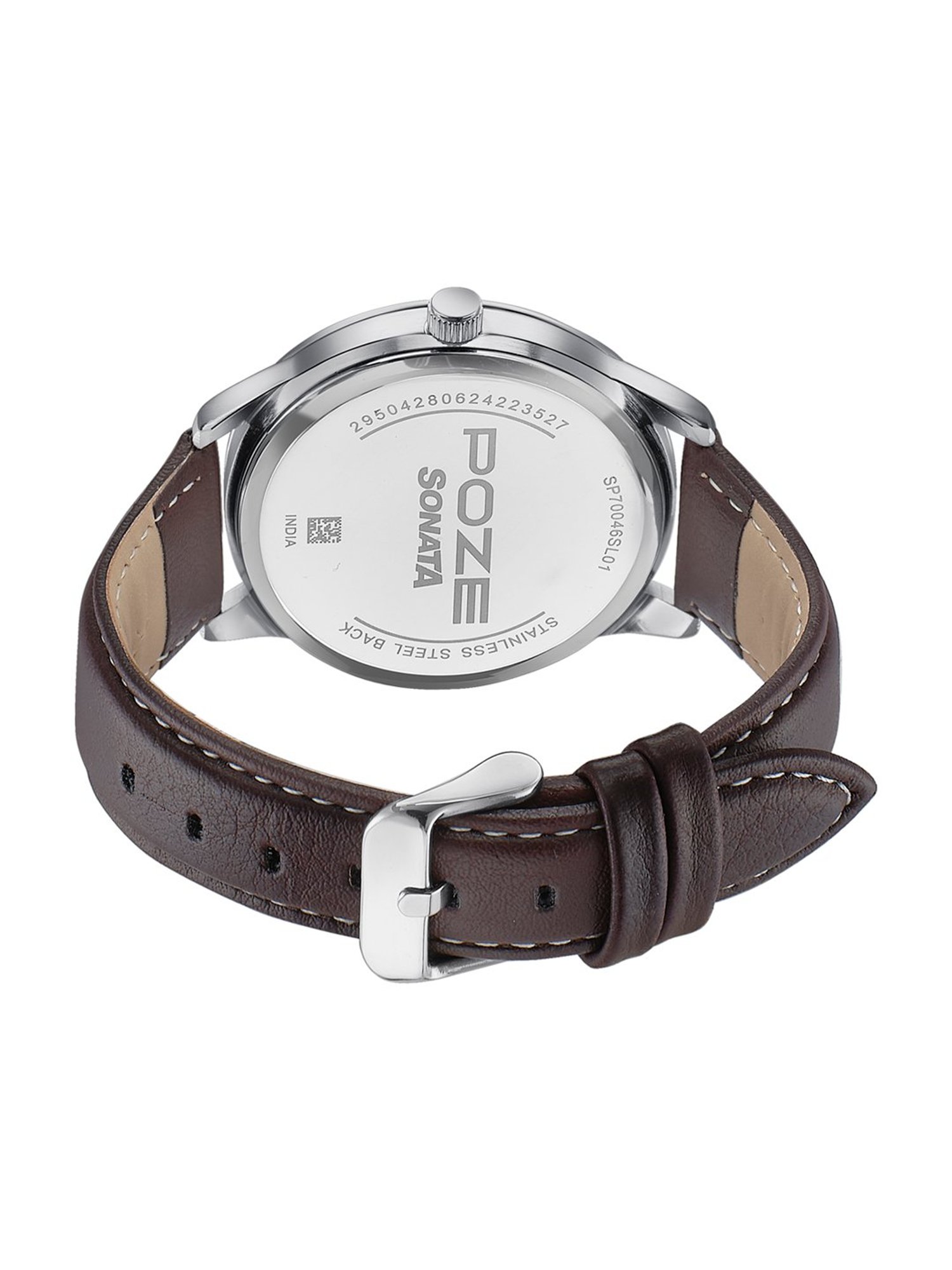 Sonata Poze 3.0 SP70046SL01W Analog Watch for Men