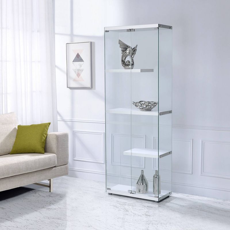 Maxwell Glass Display Cabinet Clear - Picket House Furnishings