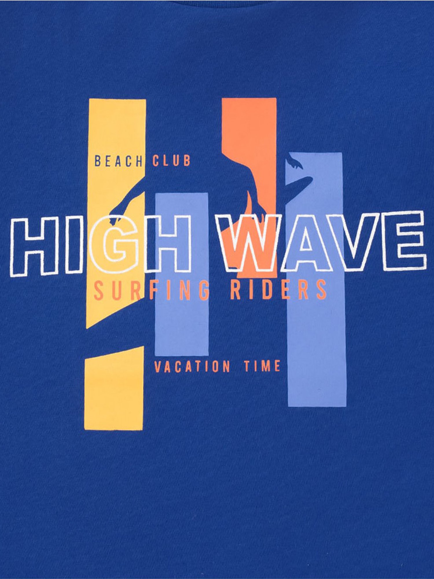 Edheads Kids Blue Cotton Printed T-Shirt