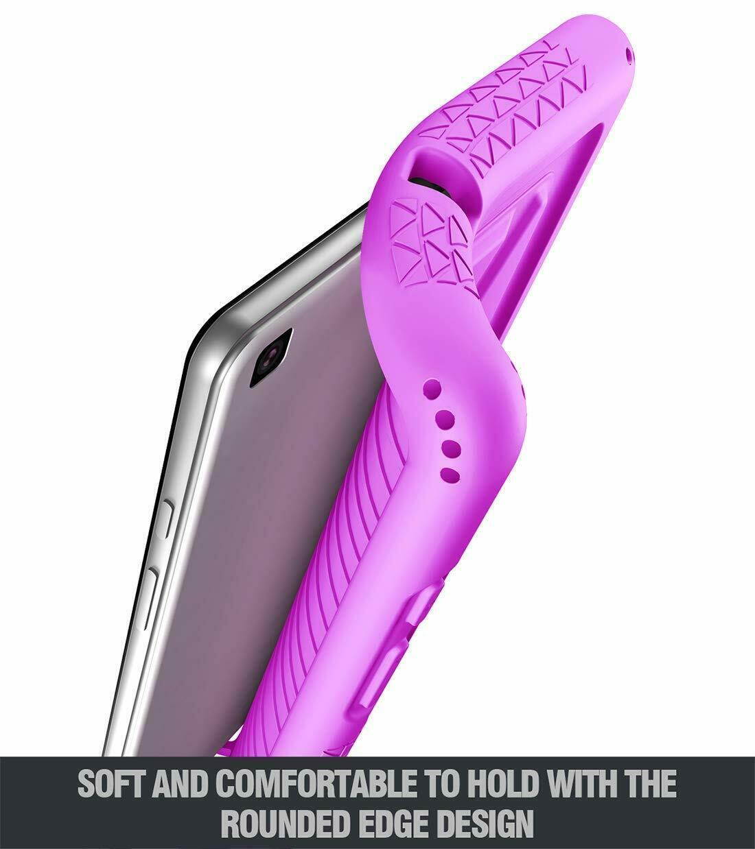 For Galaxy Tab A 8.0 (2019) Tablet Case Silicone Cover w/ Drop Protection Purple