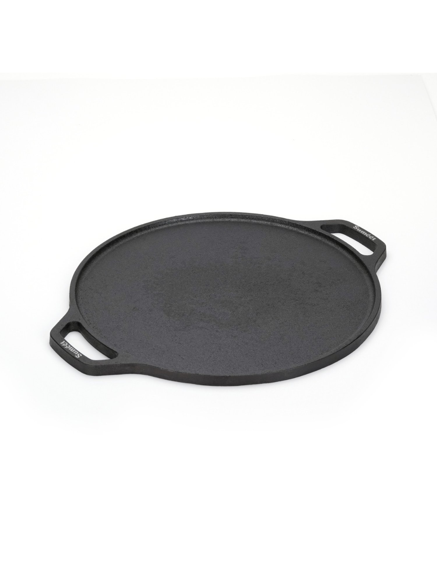 Sumeet Pre Seasoned Heavy Weight Cast Iron Flat Dosa Tawa,Induction Friendly, 30cm, Weight-3.070Kg