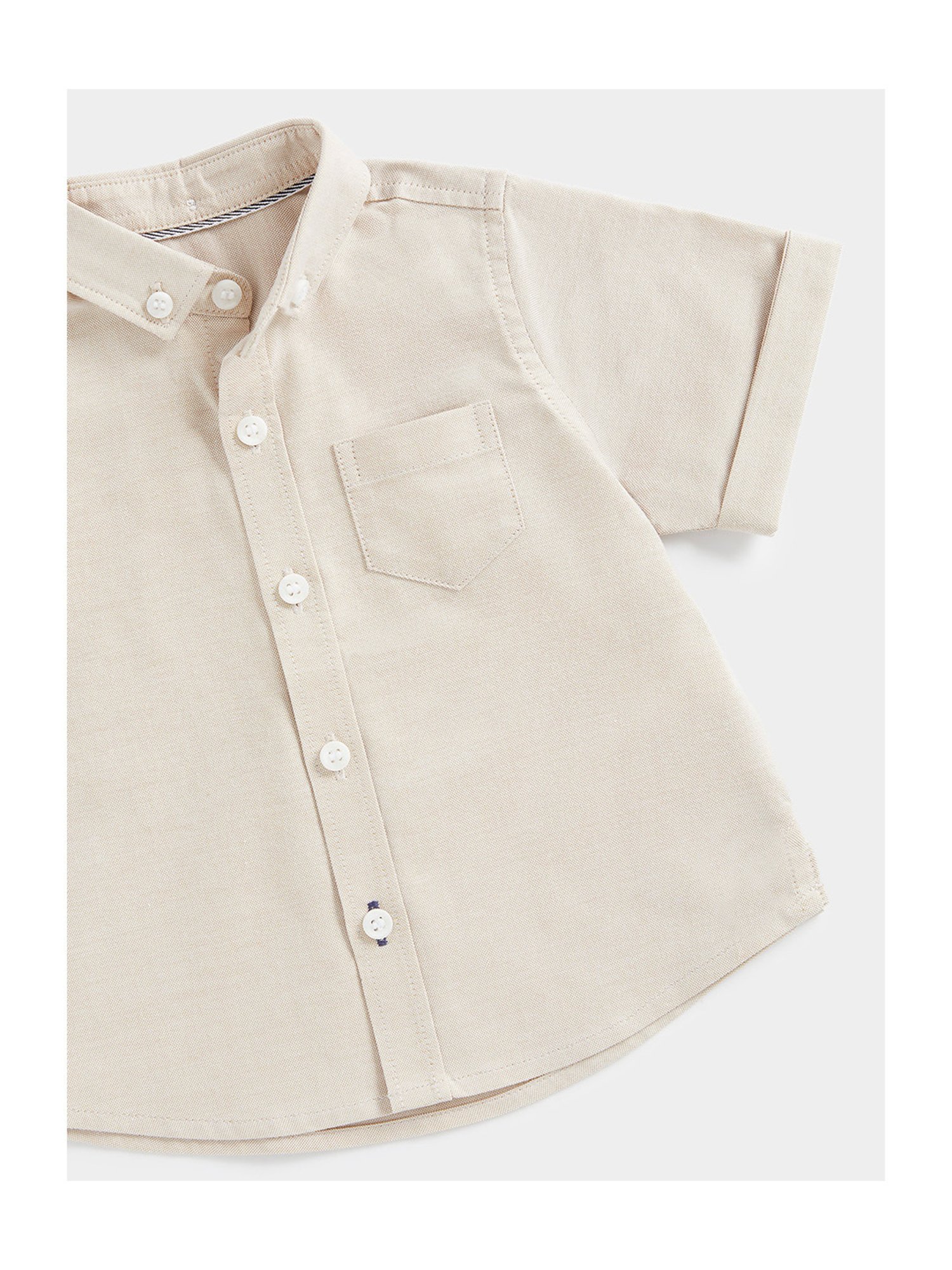 Mothercare Kids Beige Solid Shirt