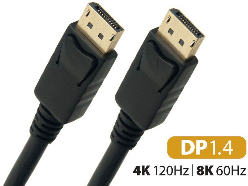 Omni Gear DP-3 3 ft. 8K DisplayPort to DisplayPort Cable 1.4 VERSION with 8K 60Hz