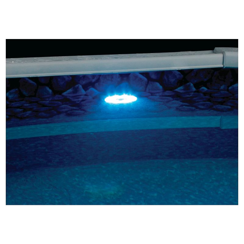 Magic Pool Fountain Water Powered Swimming Pool Fountain Accessory with Color Changing LED Light Bulb for In Ground and Above Ground Pool (2 Pack)