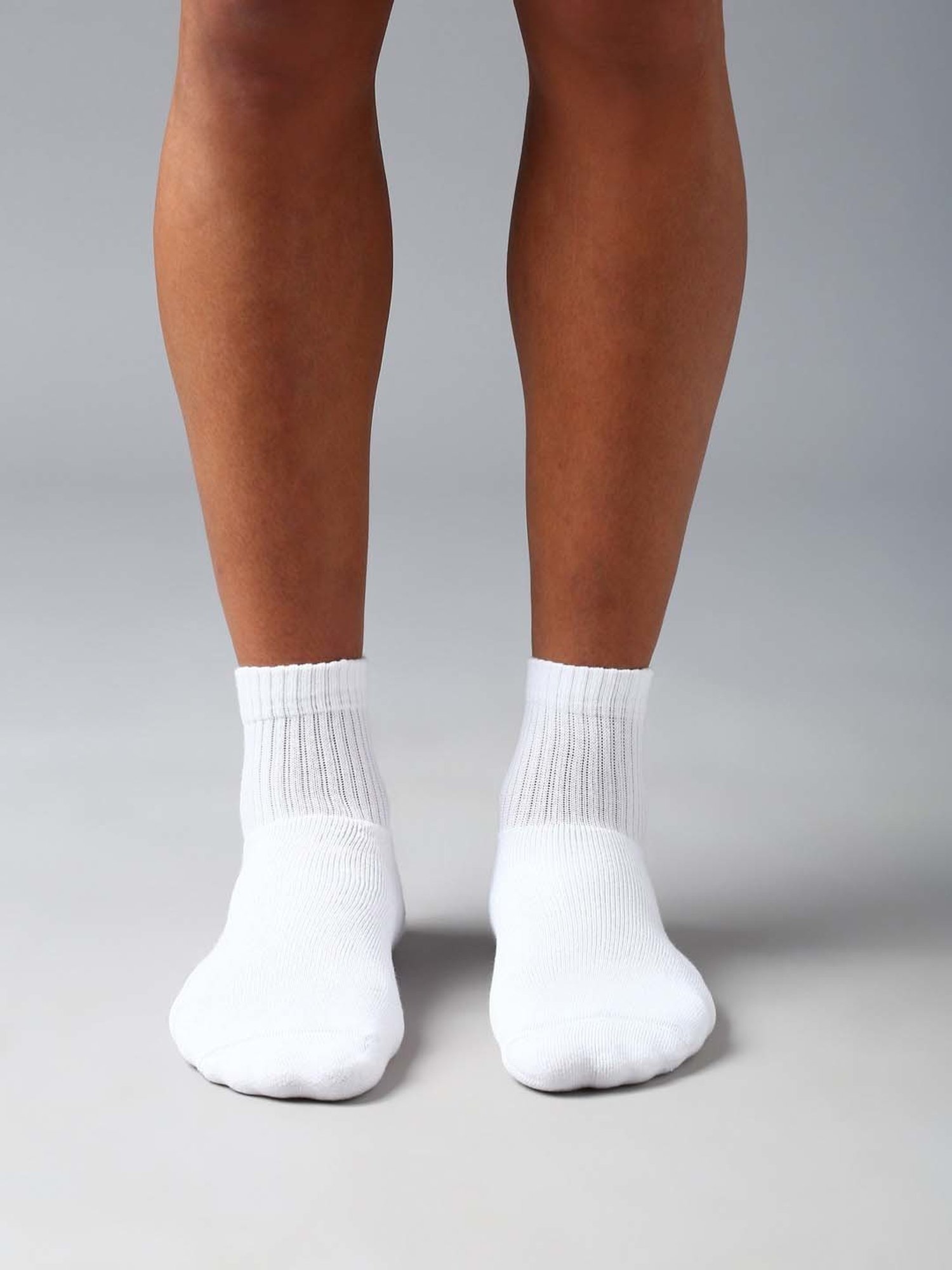 Van Heusen White Cotton Solid Socks - Set of 1