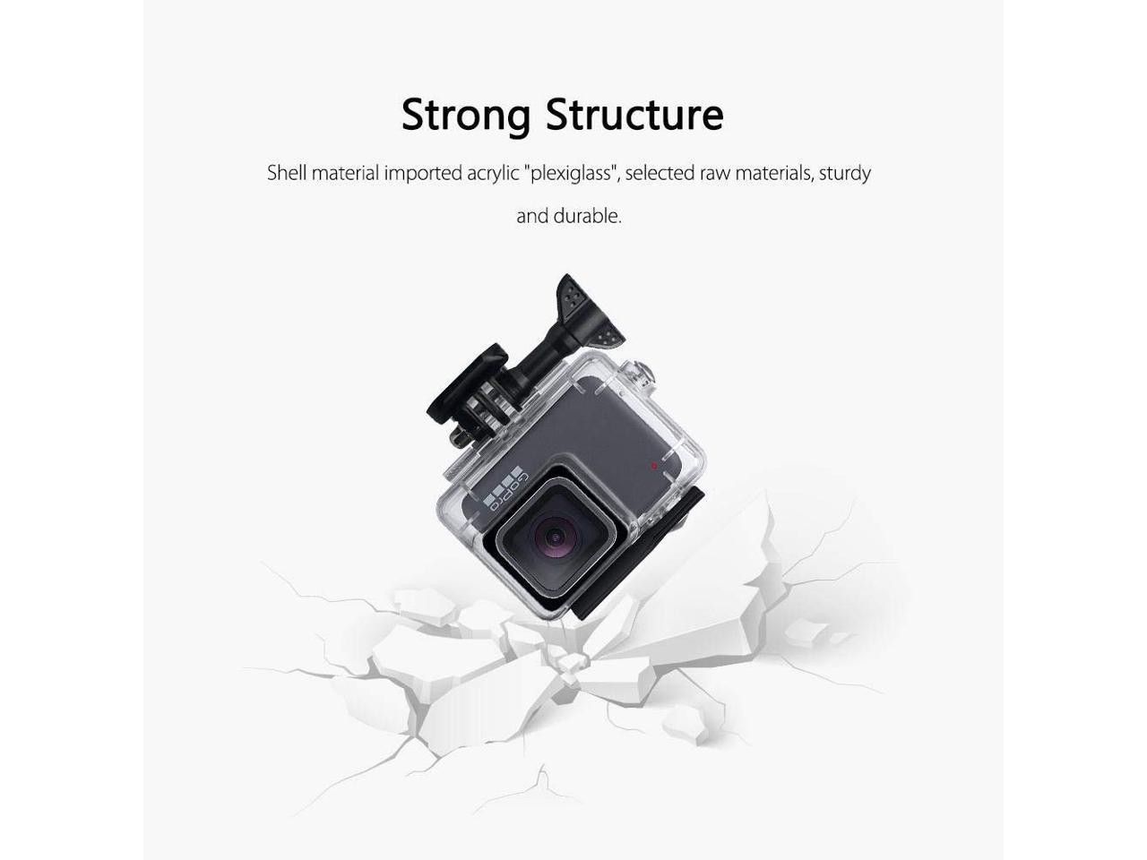 Case Housing Waterproof Case for Gopro Hero 7 Black Gopro Hero 5 Gopro Hero 6 Gopro Hero 2018 Action Camera Waterproof 147ft(45Meters)