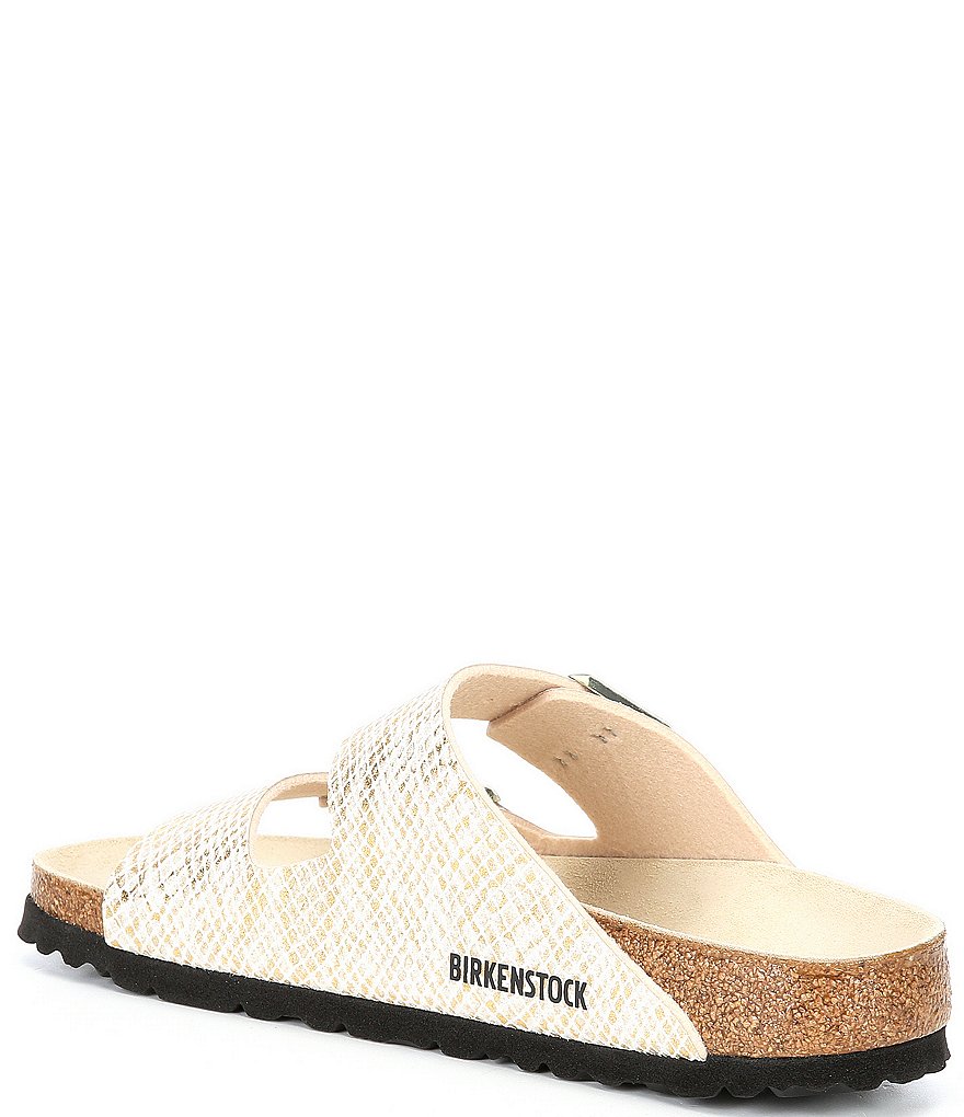 Birkenstock Women's Arizona Python Embossed Double Buckle Sandals