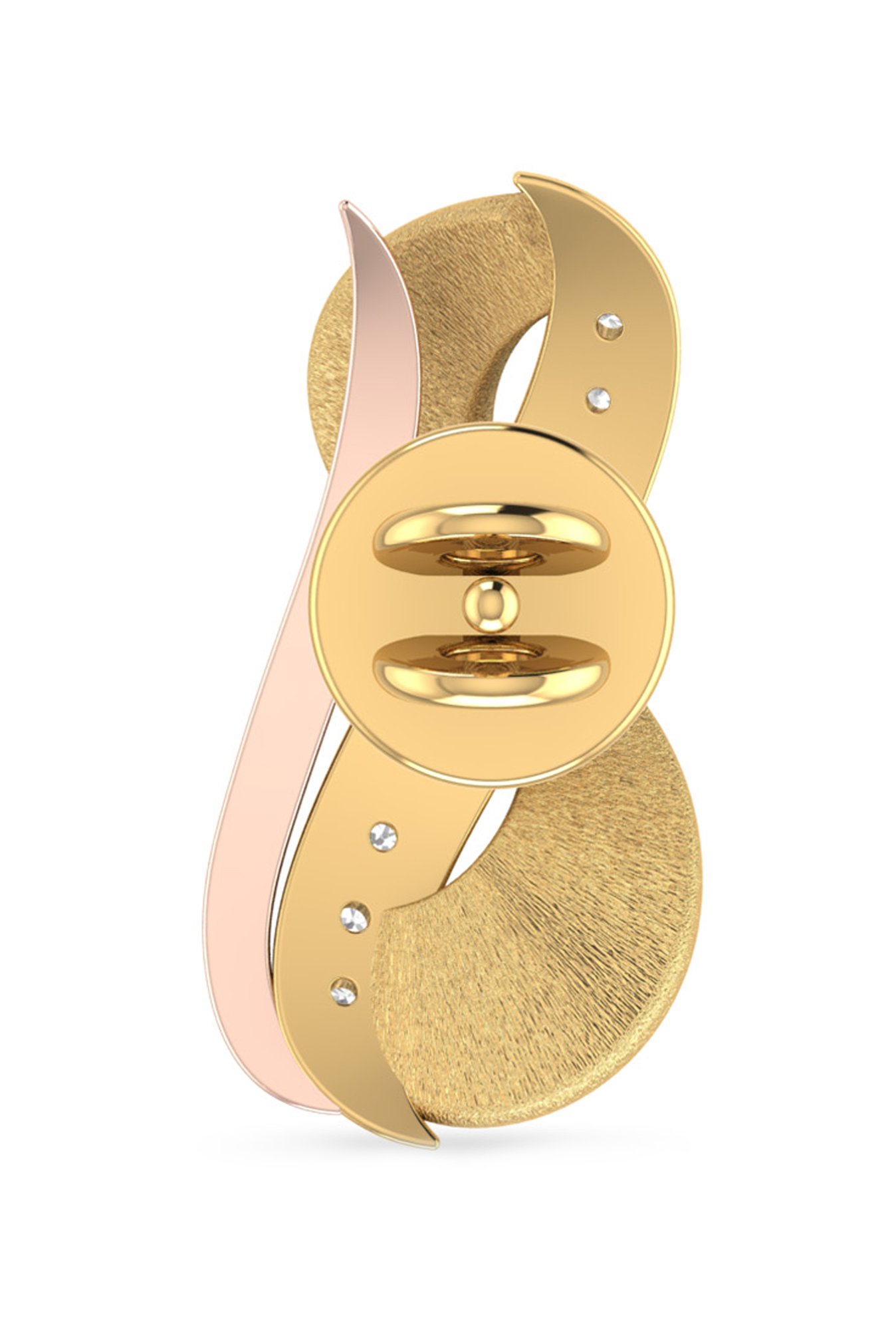 CKC Opulent Multi-Tiered Gold Jhumka Eardrops