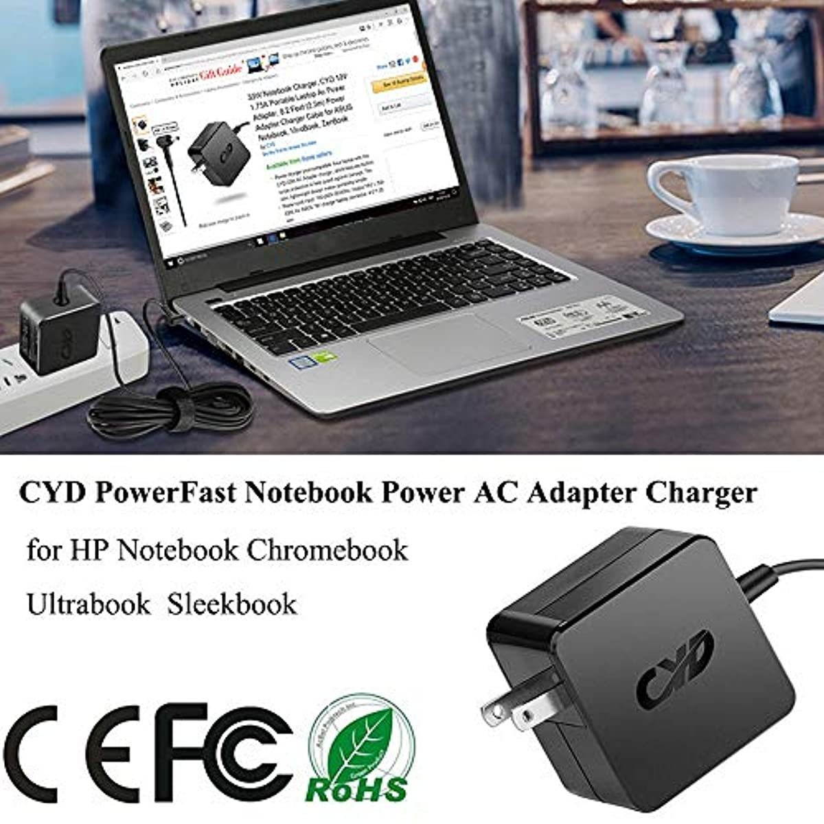 CYD 45W 19.5V 2.31A Replacement for Laptop-Charger HP 74115-15-15-003 15-BS000 17-BS000 15-bs168cl 15-bs010ds 15-bs013dx 15-bs060wm 15-bs192od AC Adapter Power Cord