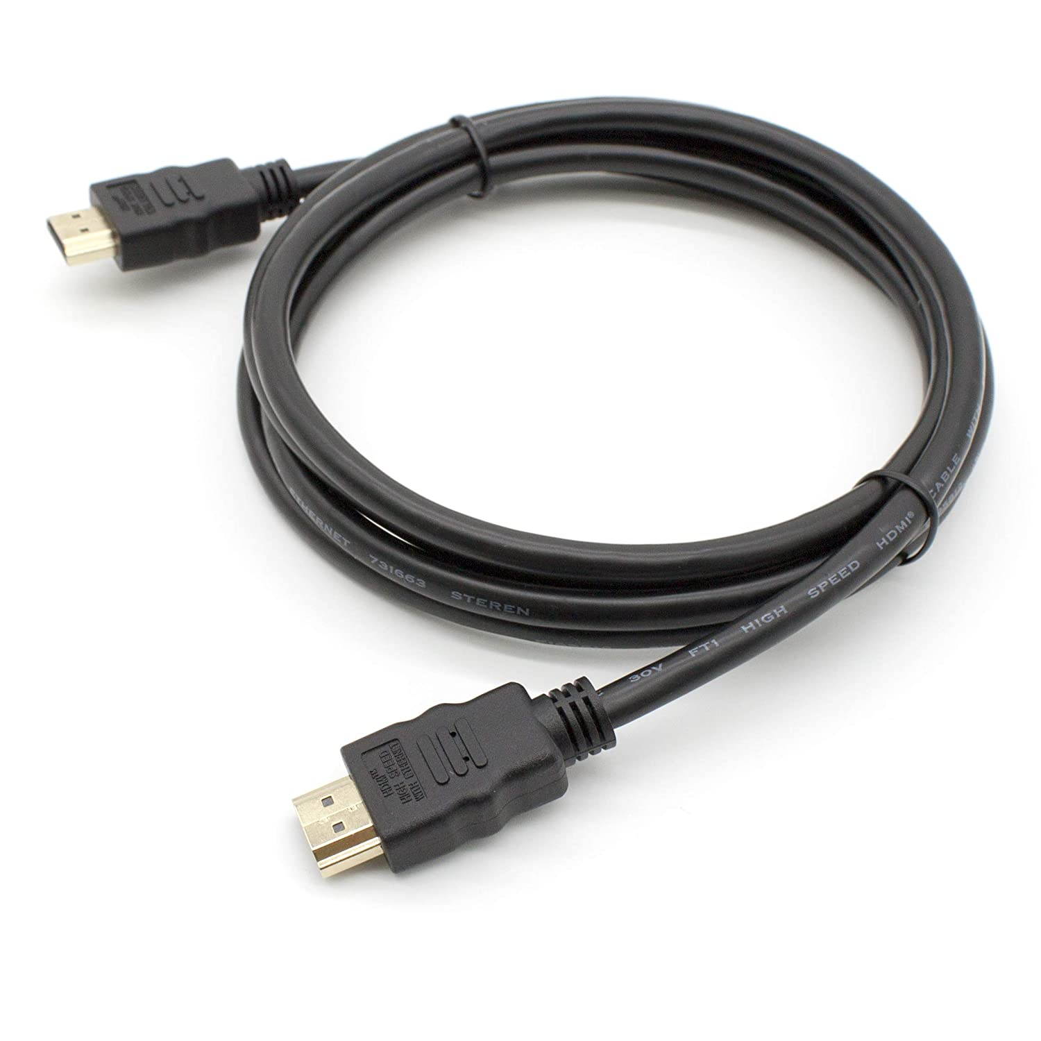 Steren 517-306BK 6-Feet HDMI High Speed with Ethernet Cable
