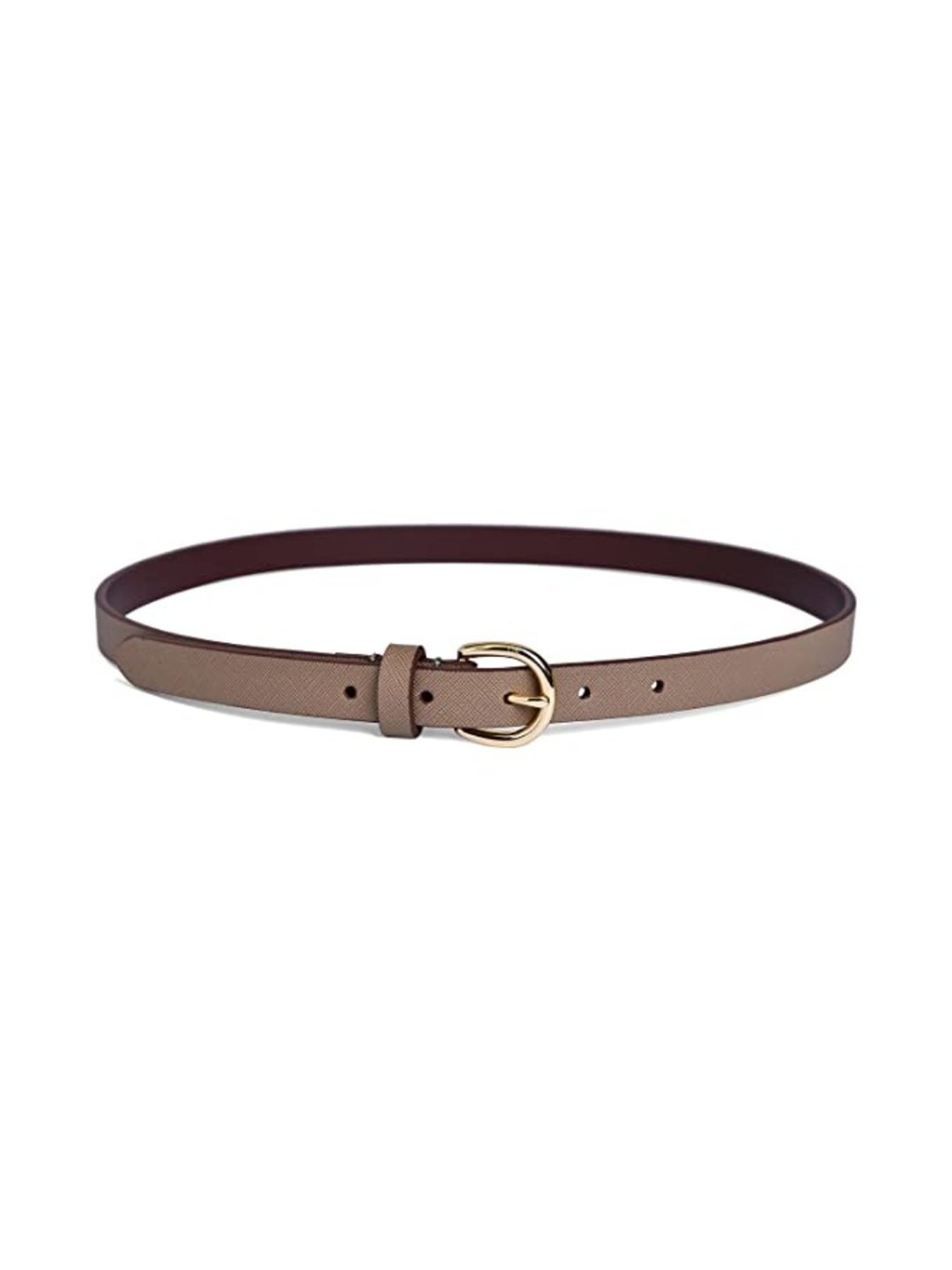 BELWABA Brown Casual Reversible Belt for Women