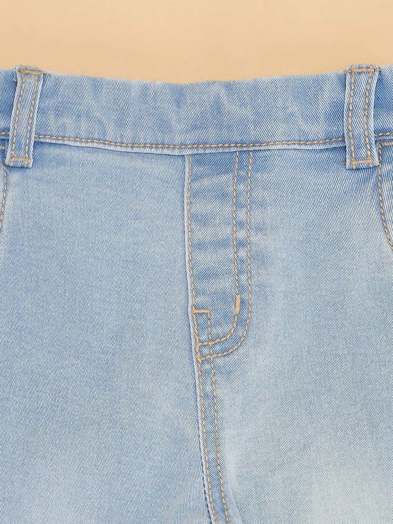 Pantaloons Baby Kids Brilliant Blue Cotton Regular Fit Jeans