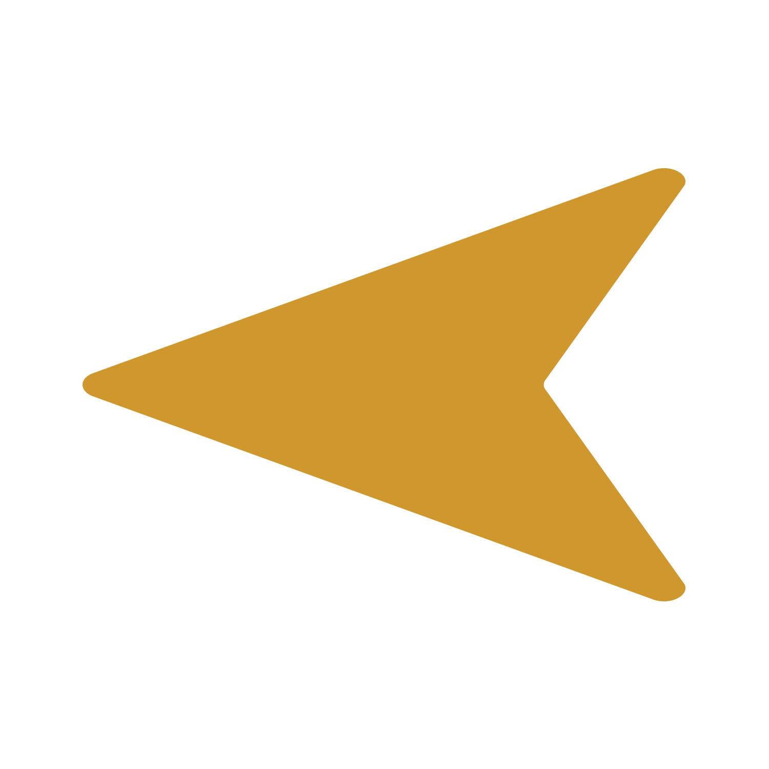 LiteMark 5 Inch Black Flying V Arrow Decals - Pack of 16