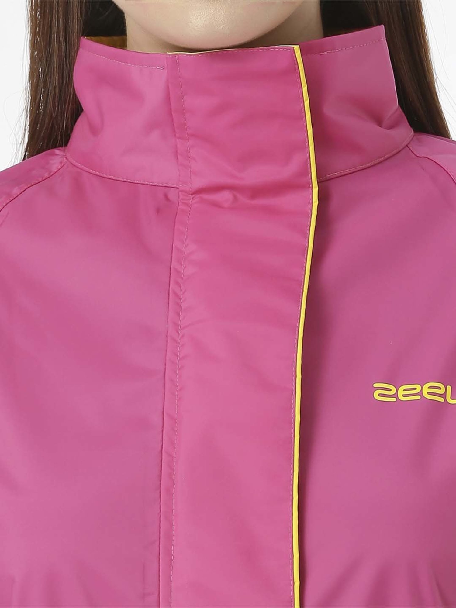 Zeel Pink Regular Fit Rain Jacket
