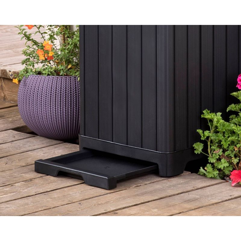 39gal Baltimore Outdoor Resin Trashcan Black - Keter