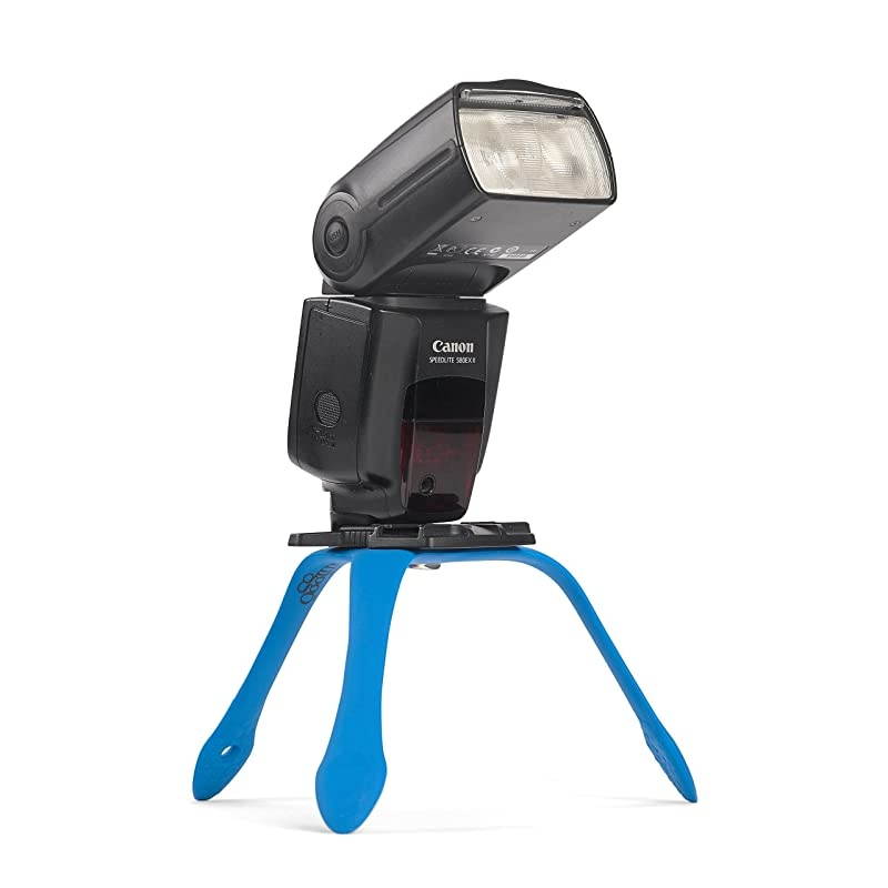 Splat Flexible Mini Tripod for DSLR Cameras Selfies - Supports 2.6 Pounds, Blue