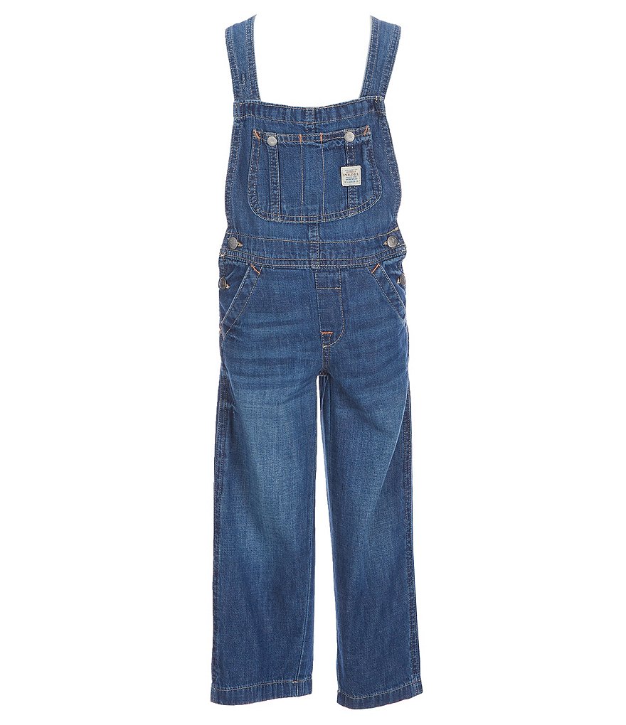 Rare Editions Little Girls 4-6X Printed Chiffon Jumpsuit & Denim Vest Set