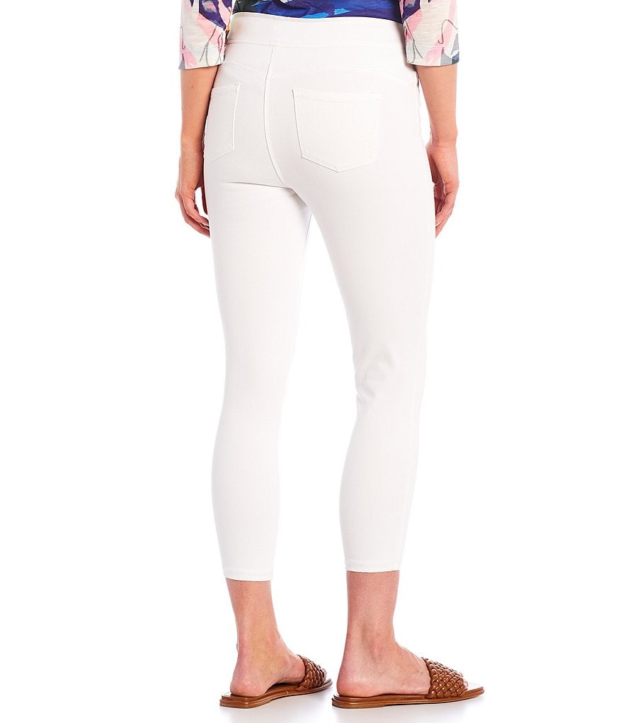 Ali Miles Jamie Crop Denim Skinny Leg Pull-On Jeggings